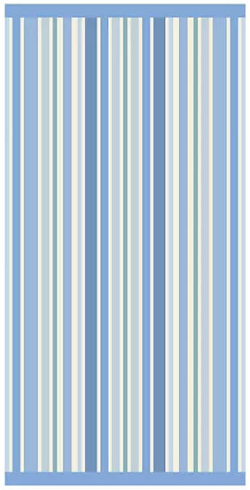 Personalized blue striped Sunwash kids beach towel 30 x 60 inches flat view