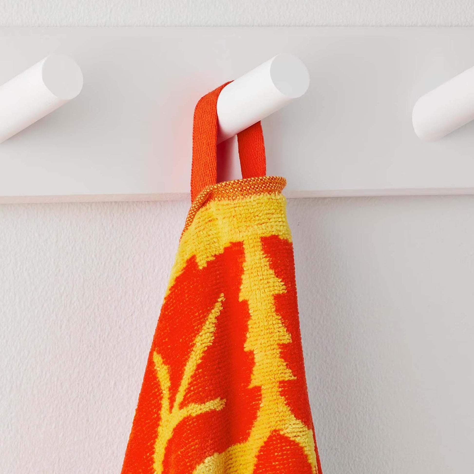 Personalized 40 x 72 in. Orange Tiki Beach Towel, alternate product view 1