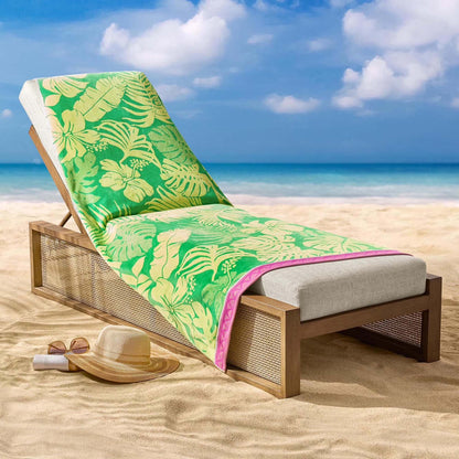 Personalized 40 x 72 in. TropicaFoliage Beach Towel, product view