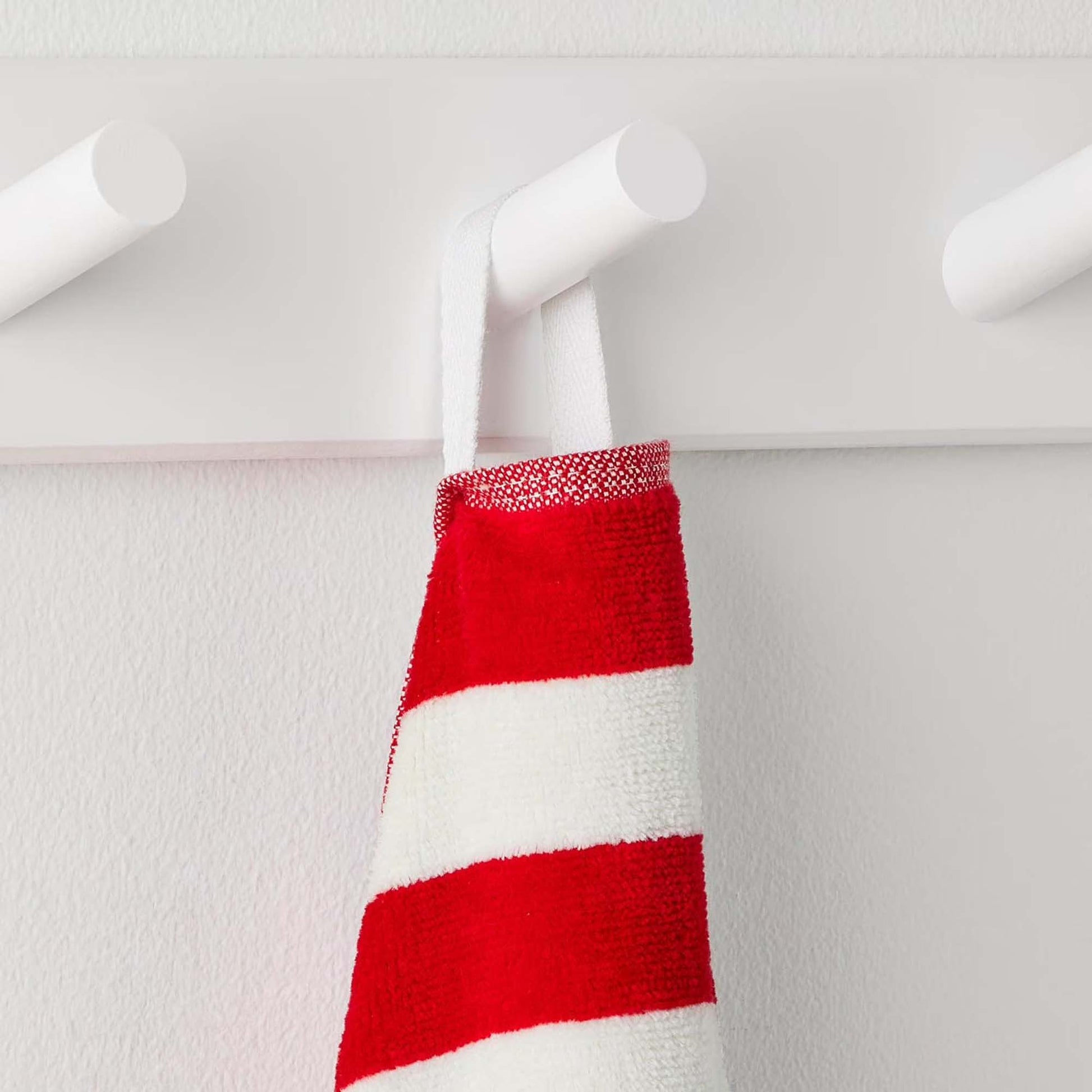 Personalized 40 x 72 in. Striped Blue-Red Beach Towel, alternate product view 1