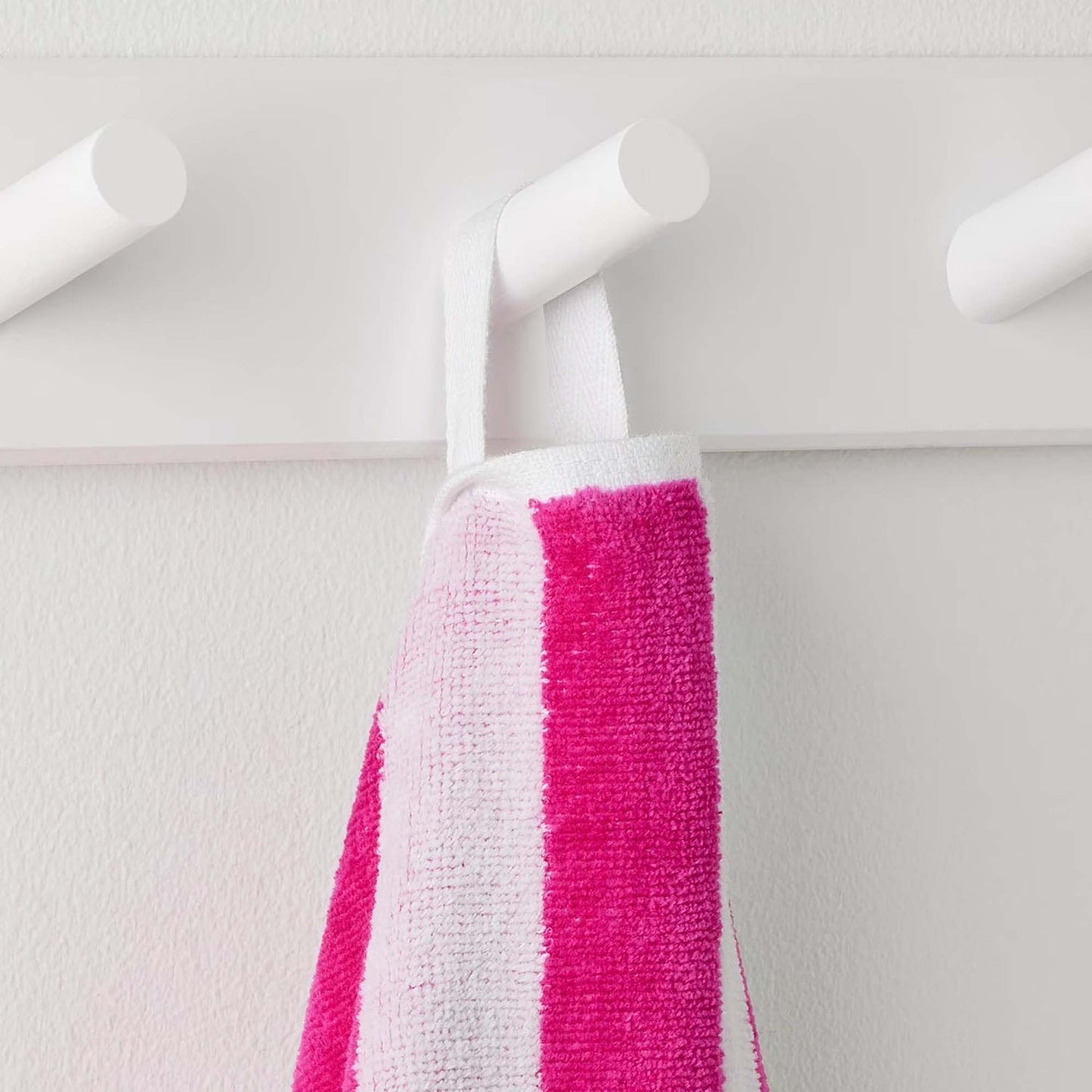 Personalized 40 x 72 in. Stripe Pink-Org Beach Towel, alternate product view 1