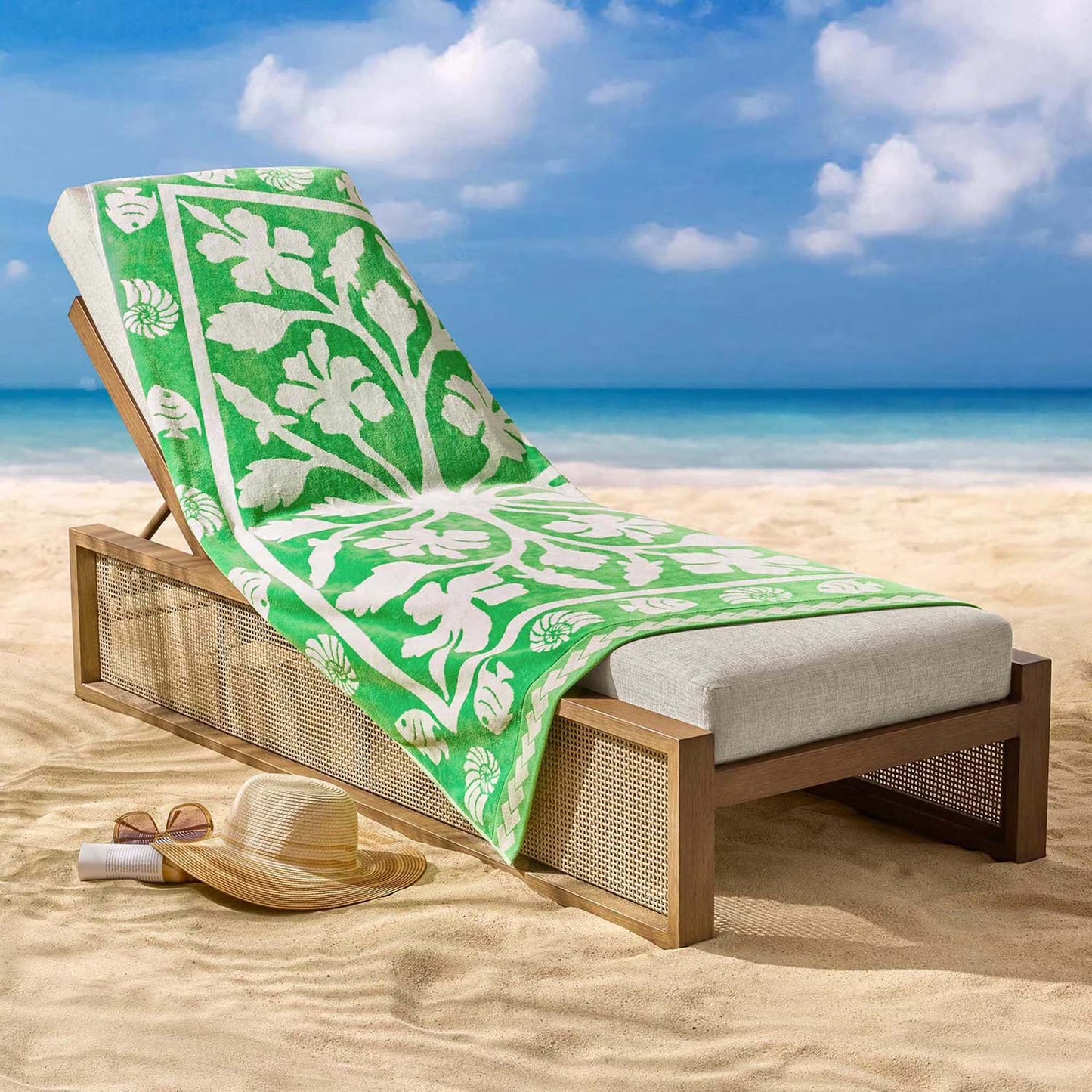 Personalized 40 x 72 in. Waikiki Beach Towel, product view