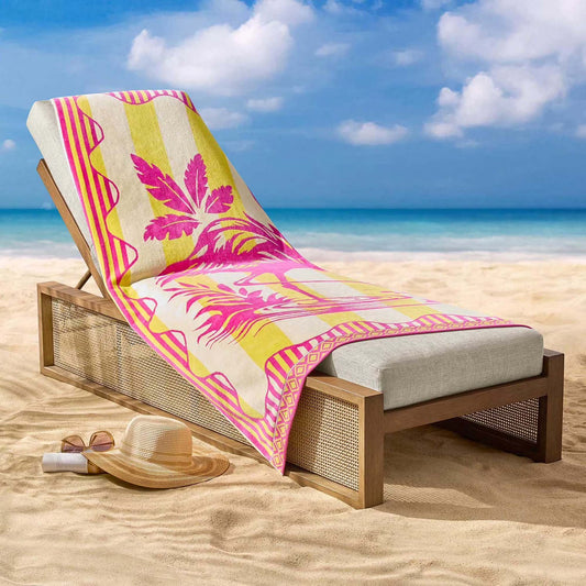 Personalized 40 x 72 in. Flamingo Beach Towel, product view