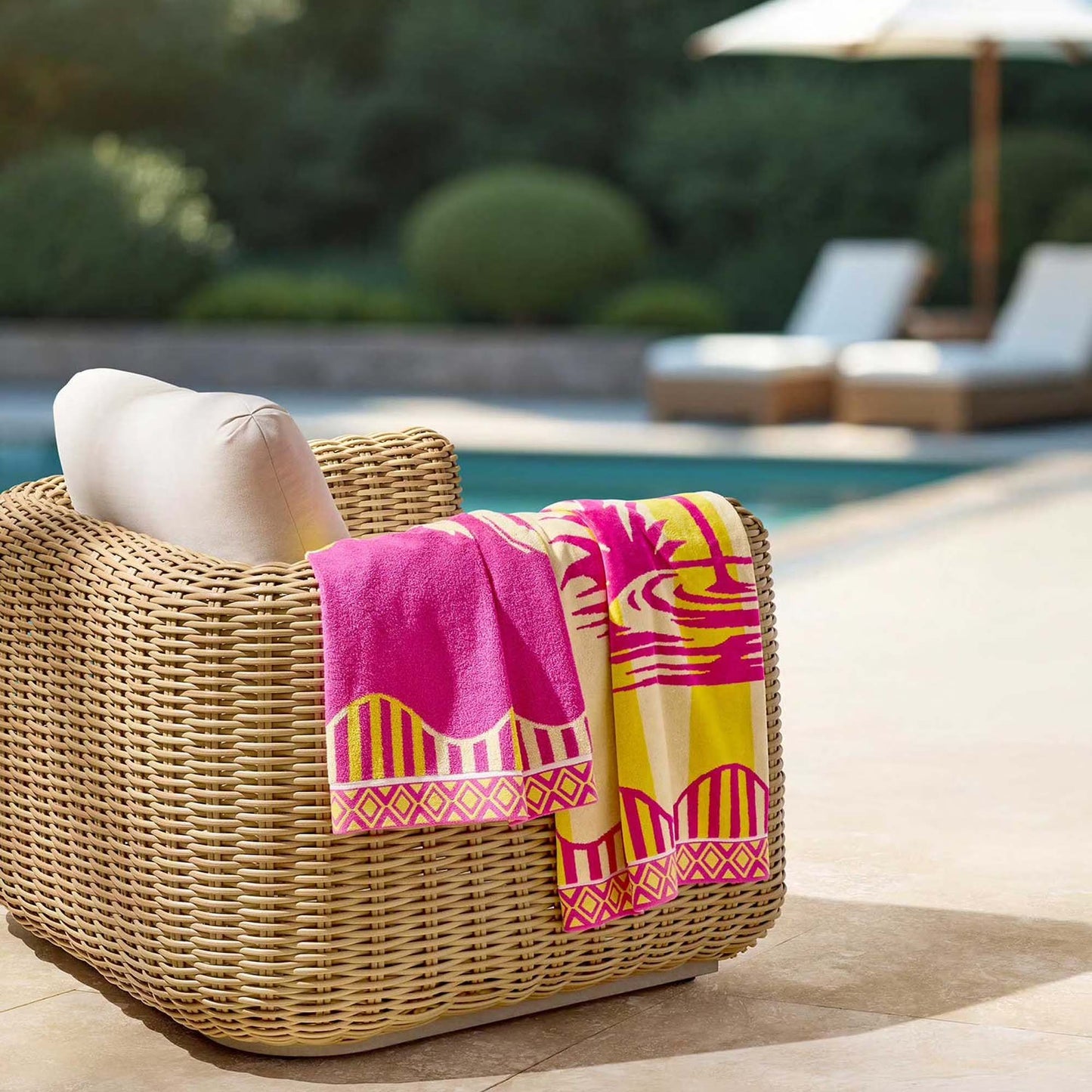 Personalized 40 x 72 in. Flamingo Beach Towel, alternate product view 3