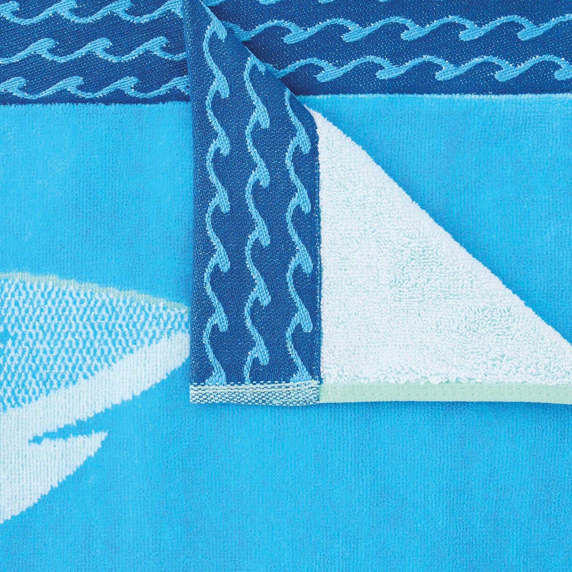 Personalized 30 x 60 in. Shark & Jellyfish Beach Towel, alternate product view 3