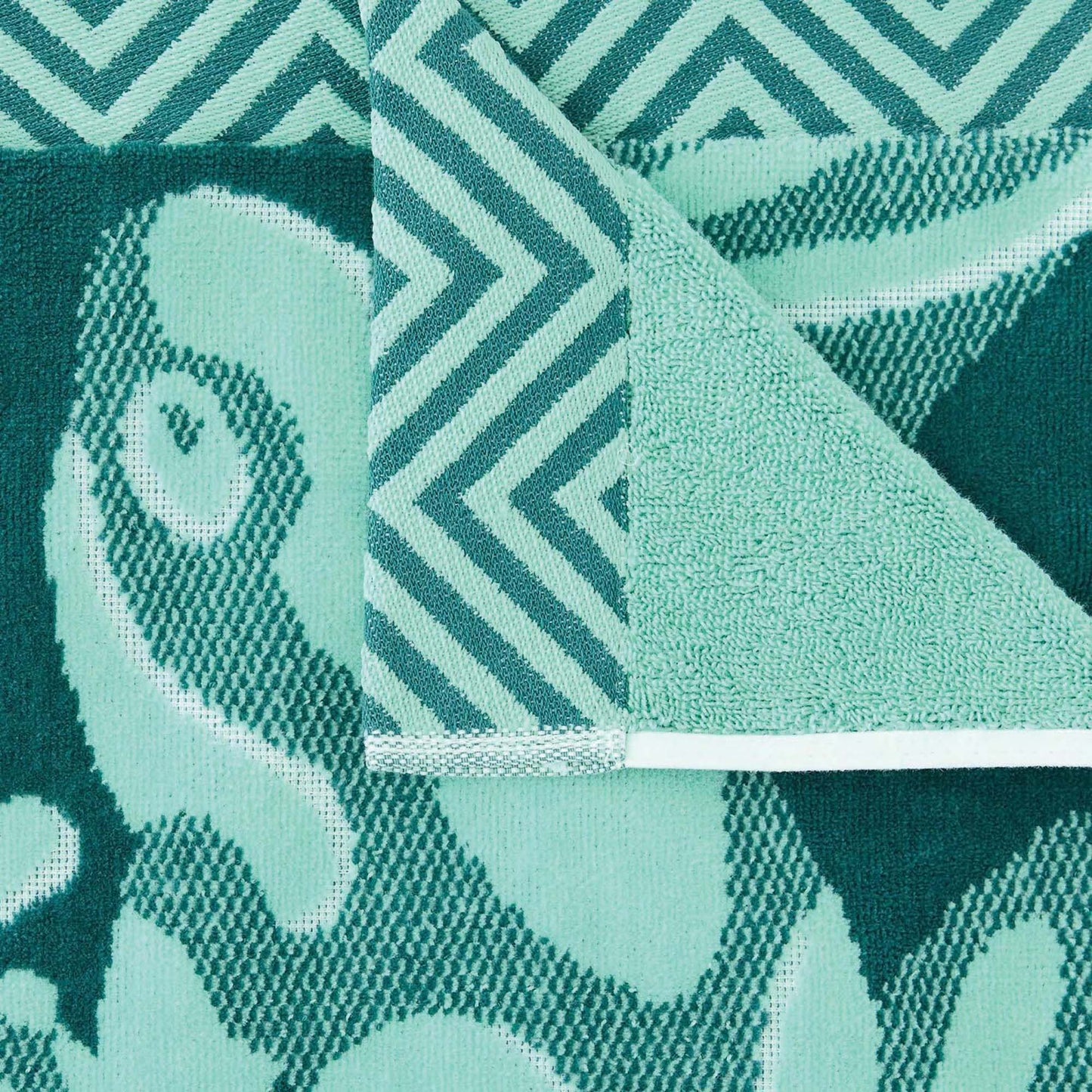Personalized 30 x 60 in. Tropical Frogs Beach Towel, alternate product view 3