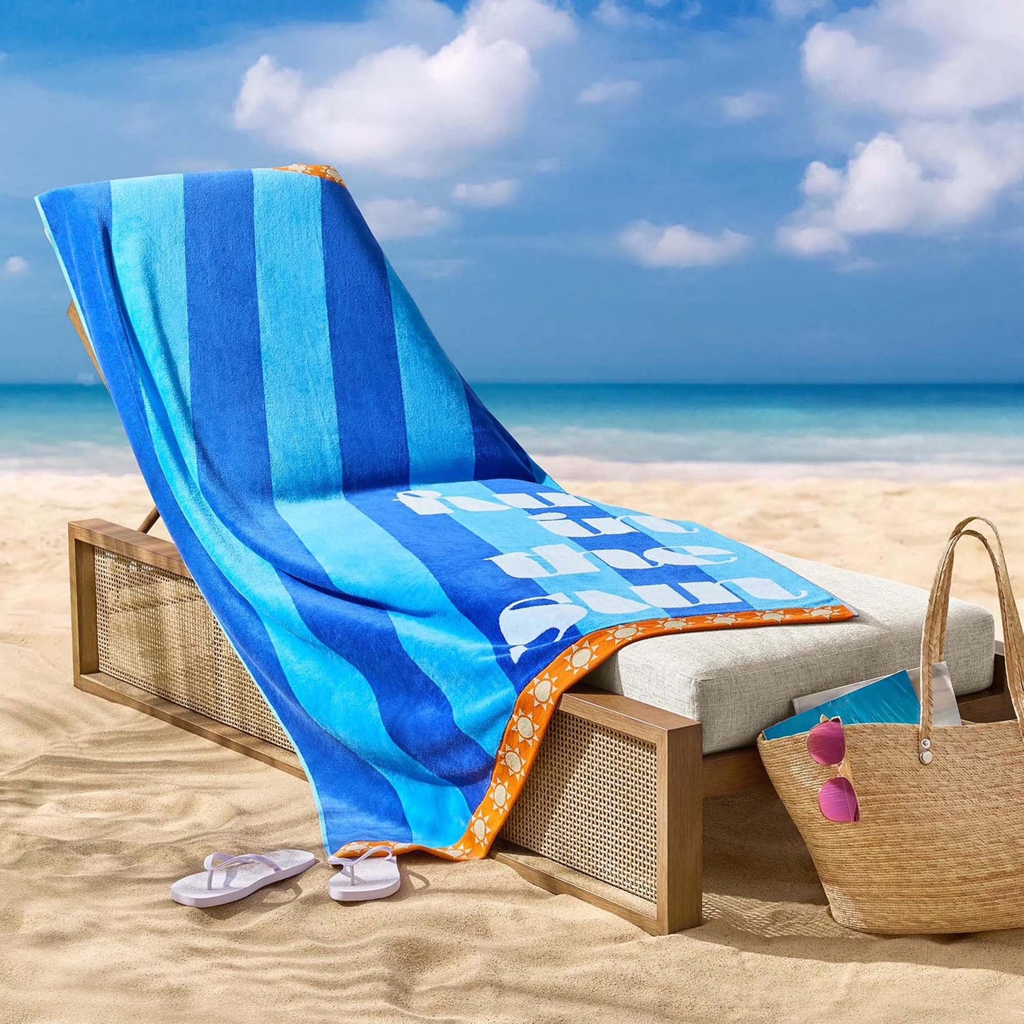 Personalized 40 x 72 in. Fun in the Sun Beach Towel, product view