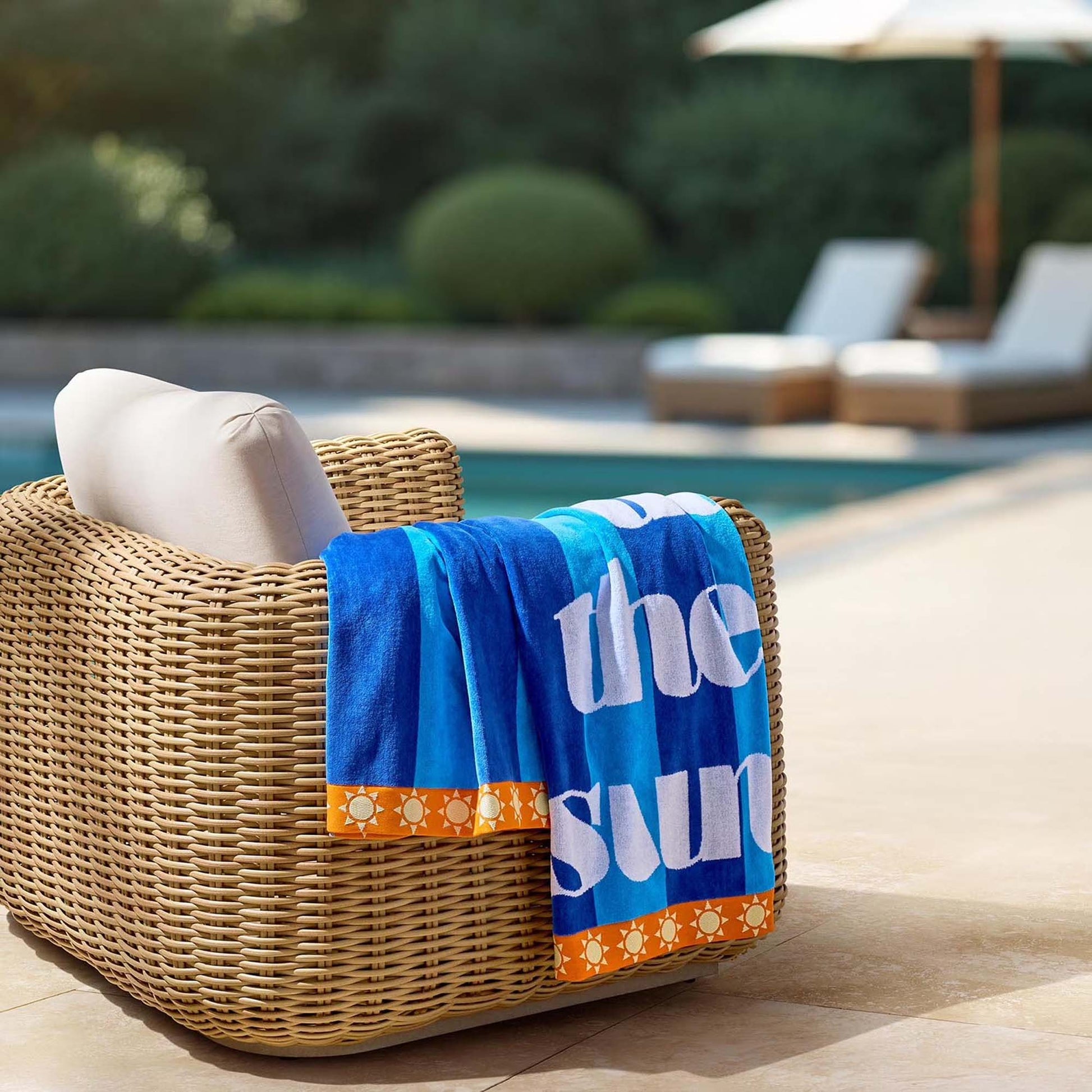 Personalized 40 x 72 in. Fun in the Sun Beach Towel, alternate product view 1
