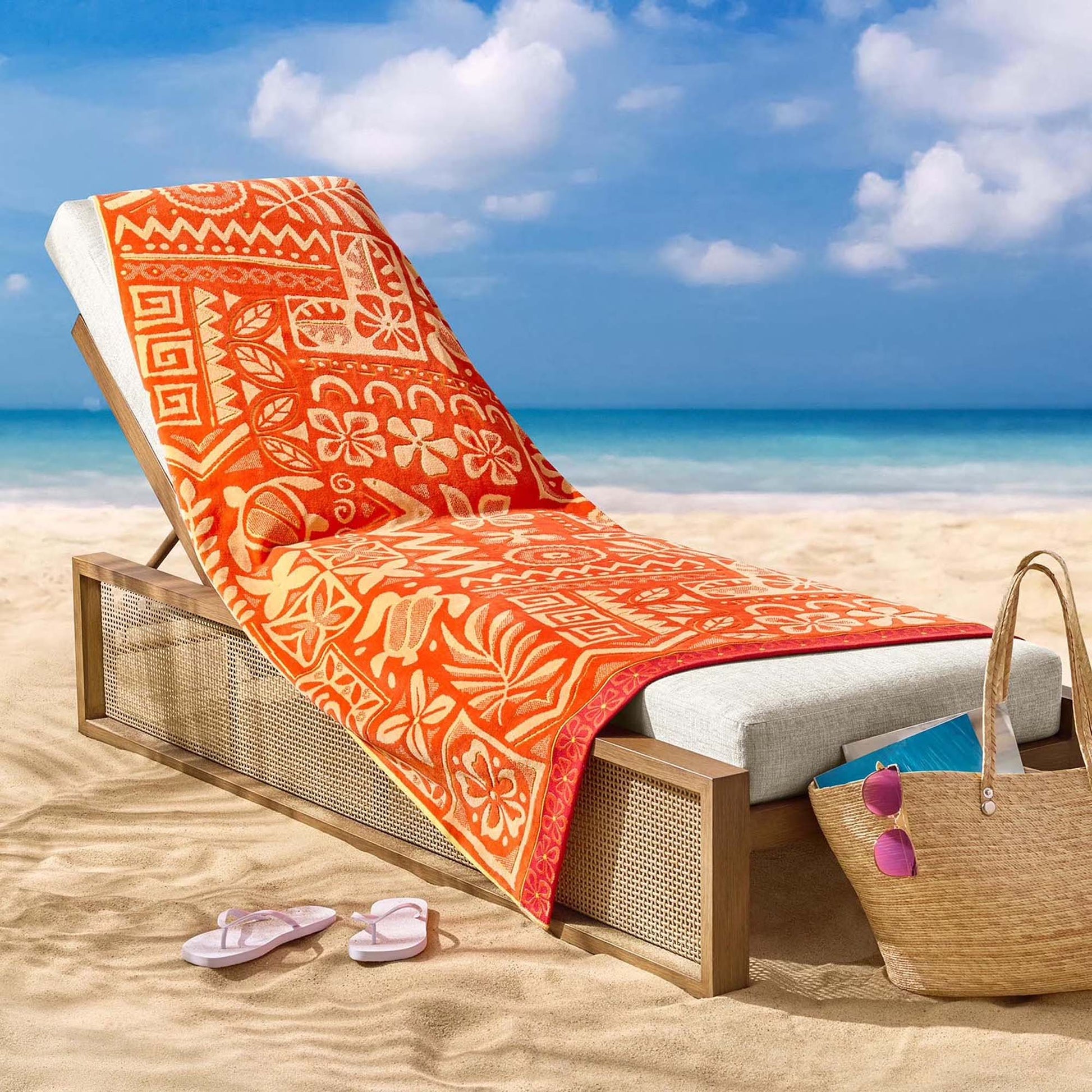Personalized 40 x 72 in. Hawaiian Patch Beach Towel, product view