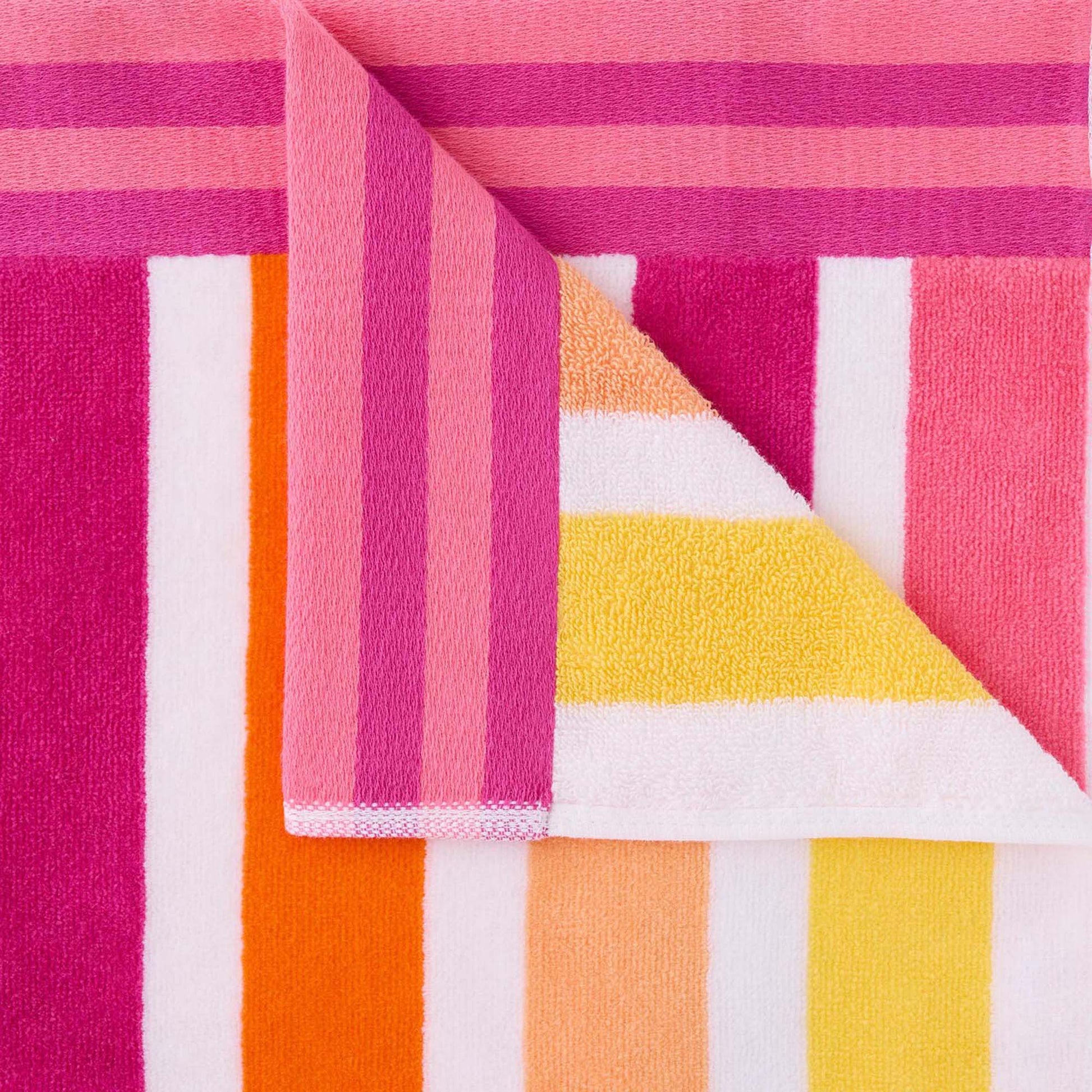 Personalized 40 x 72 in. Cabana Pink St Beach Towel, alternate product view 4