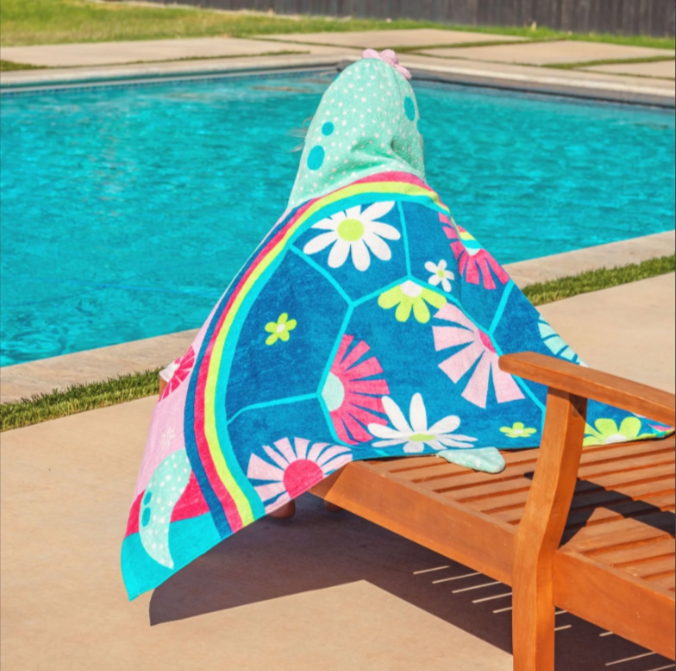 Stephen Joseph Hooded Towel, Rainbow