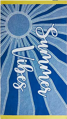 Oversized 40 x 72 in. Cotton Plush Beach Towel