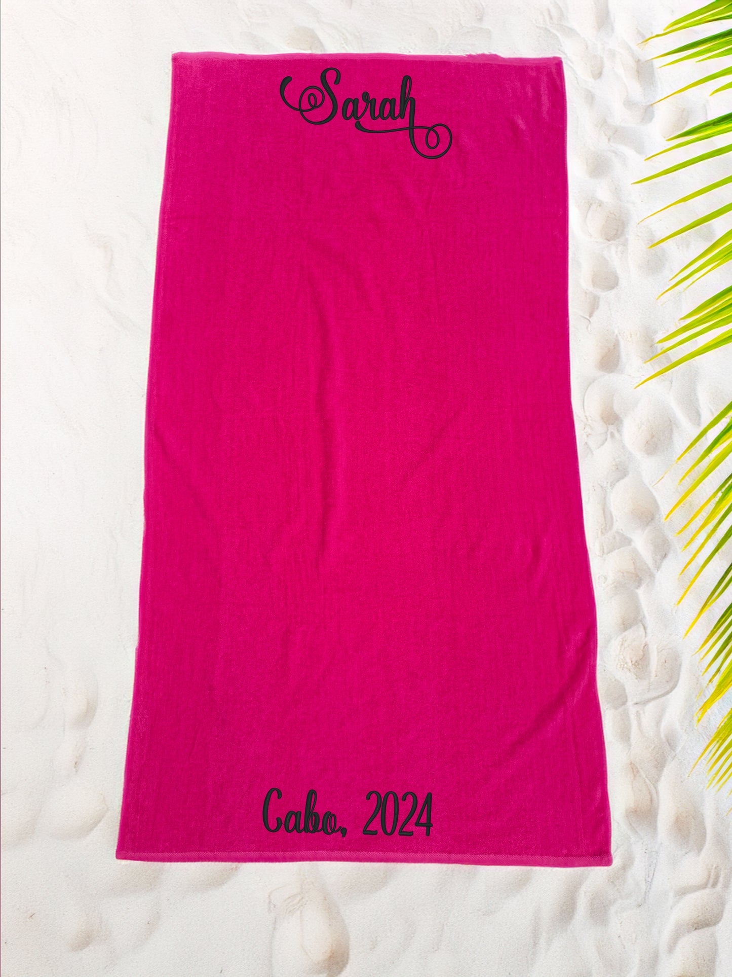 Oversized 35 x 70 Cotton Velour Solid Color Beach Towels