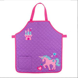 Child's Quilted Apron, Unicorn