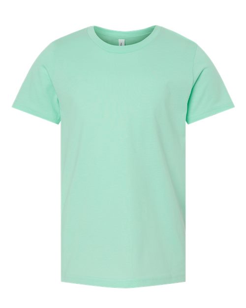 Bella + Canvas 3001 mint cotton t-shirt, front view