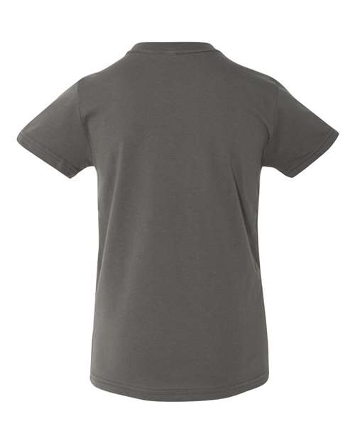 Bella + Canvas 3001 asphalt cotton t-shirt, back view