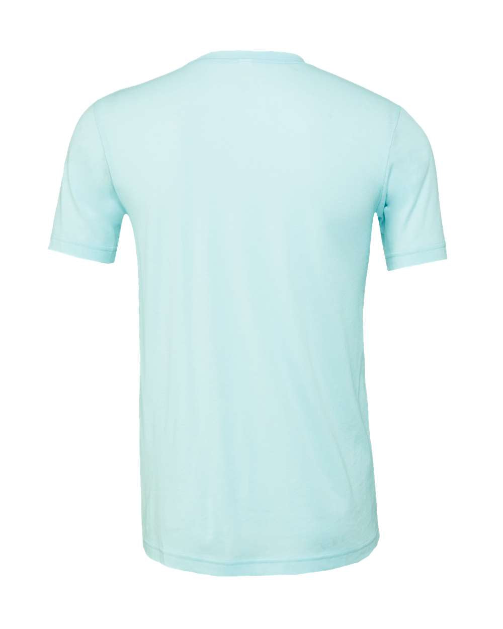 Bella + Canvas 3001 heather ice blue t-shirt, back view