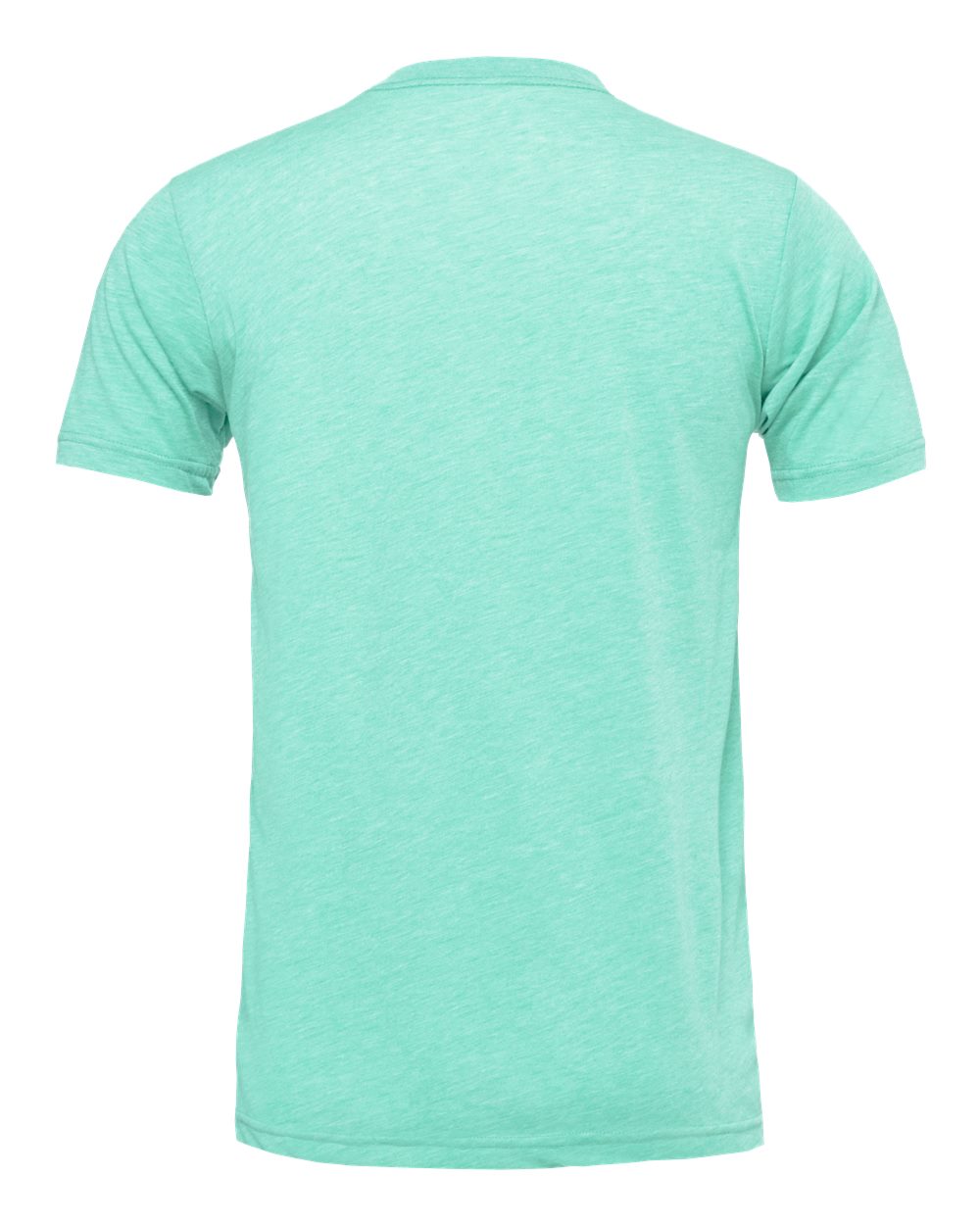 Bella + Canvas 3001 heather mint t-shirt, back view