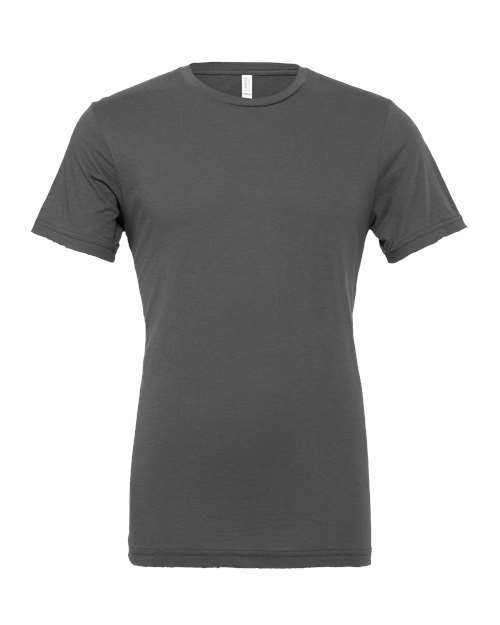 Bella + Canvas 3001 asphalt unisex cotton t-shirt, front view