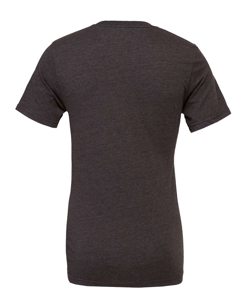 Bella + Canvas 3001 dark grey heather t-shirt, back view