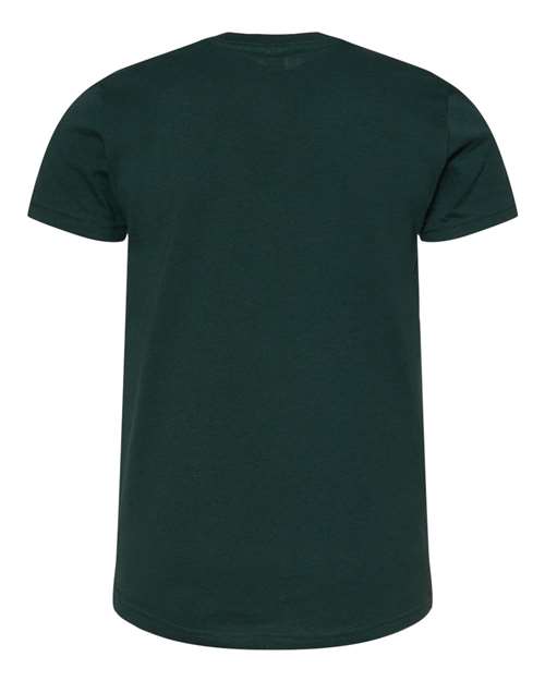 Bella + Canvas 3001 forest cotton t-shirt, back view