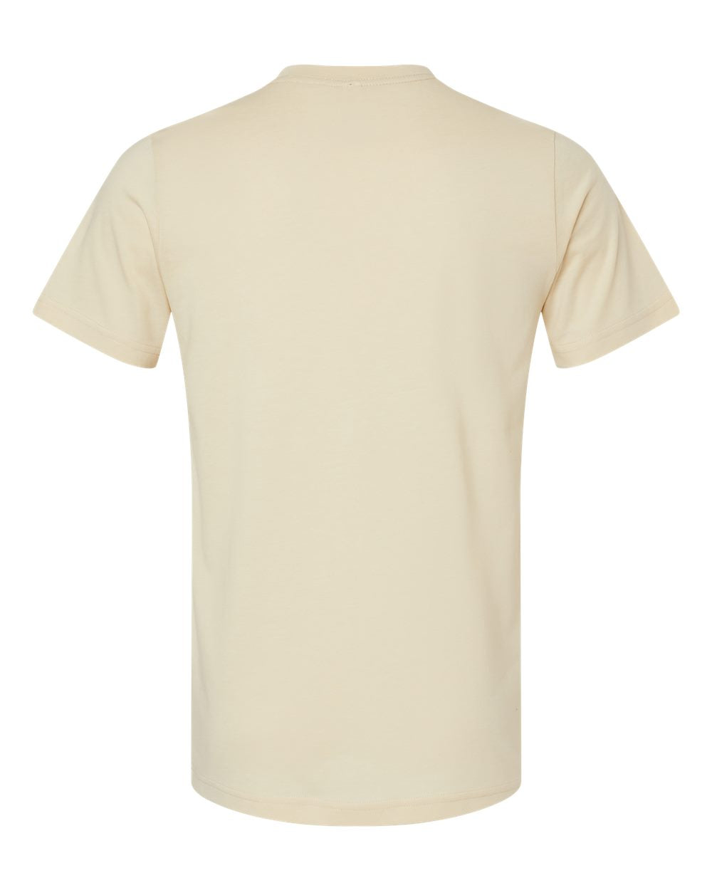 Bella + Canvas 3001 heather soft cream t-shirt, back view
