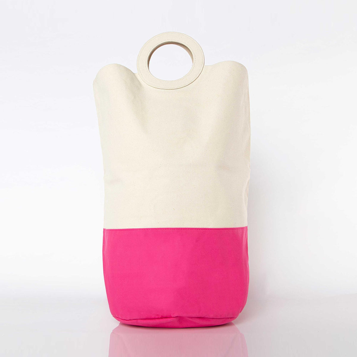 Personalized Laundry Hamper for Tidy Spaces, Hot Pink personalized front
