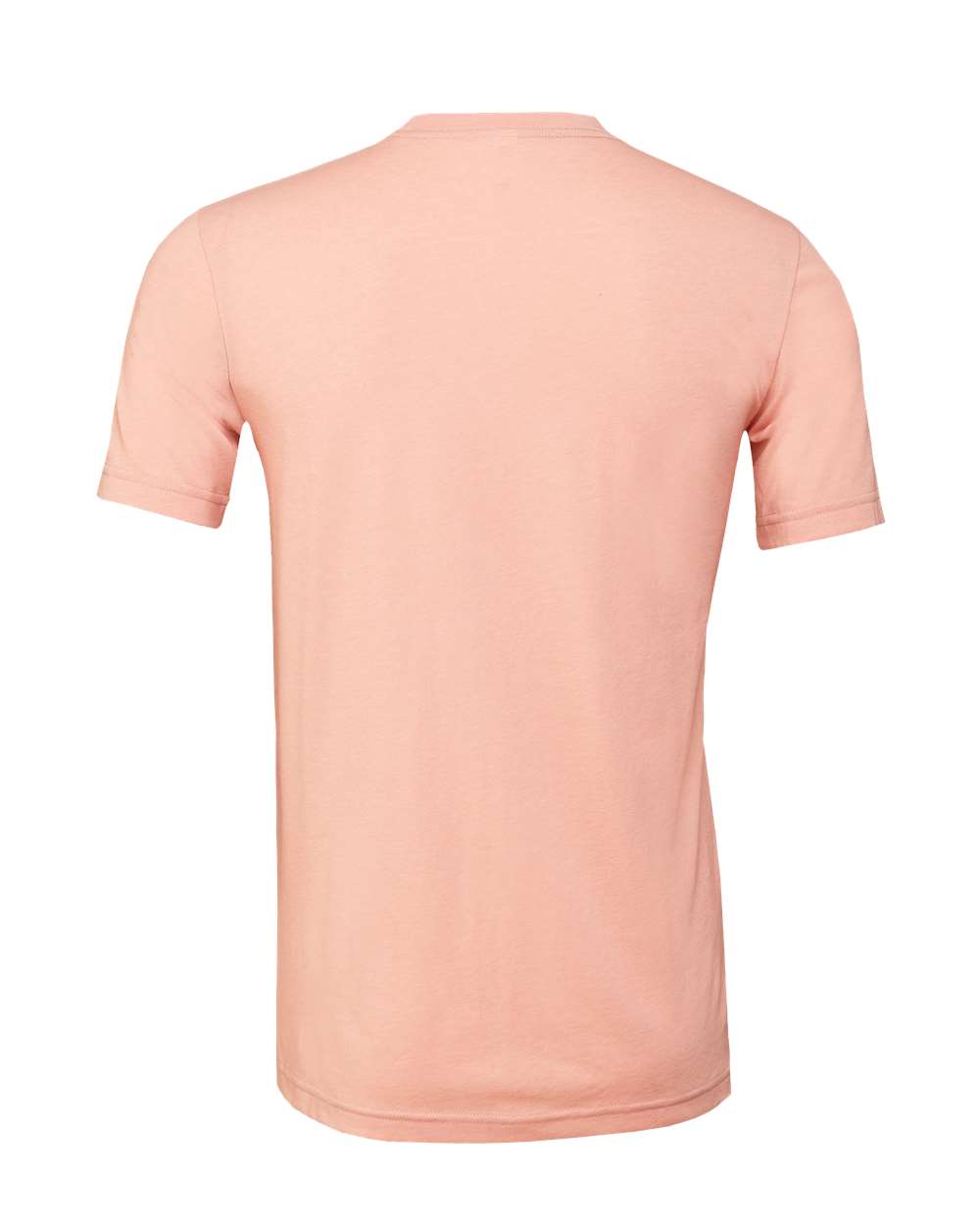 Bella + Canvas 3001 heather peach t-shirt, back view