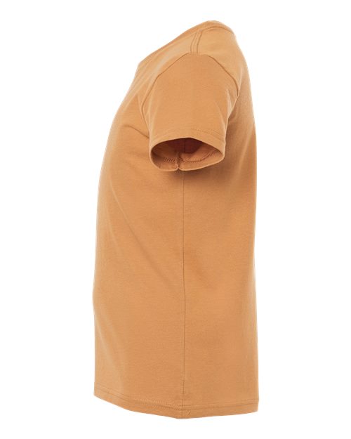 Bella + Canvas 3001 toast cotton t-shirt, side view