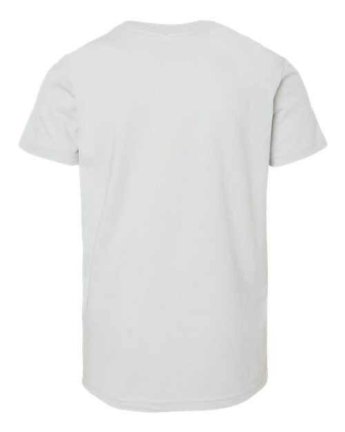 Bella + Canvas 3001 silver cotton t-shirt, back view