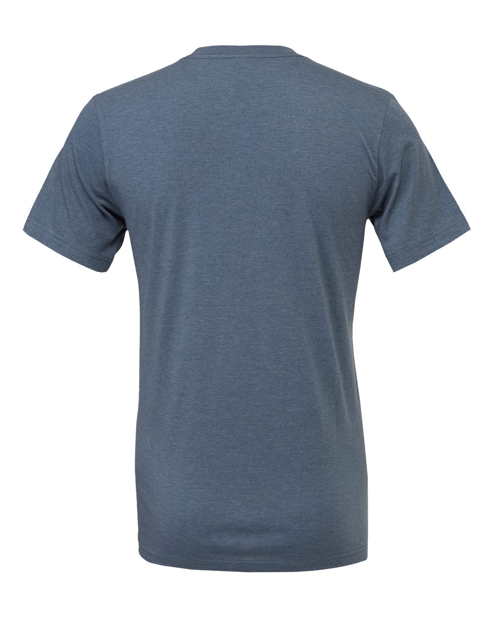 Bella + Canvas 3001 heather slate t-shirt, back view