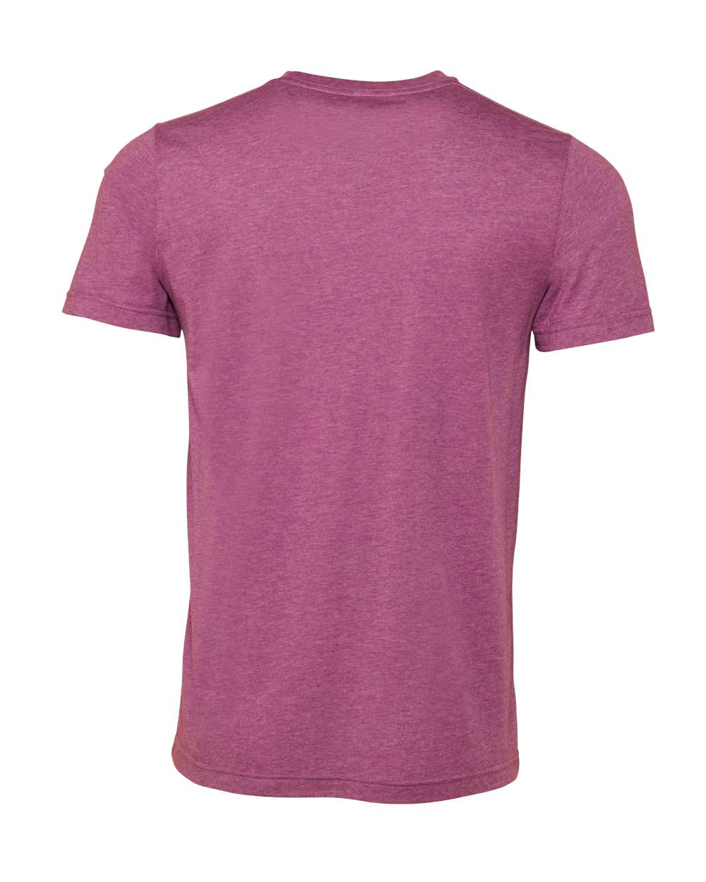 Bella + Canvas 3001 heather magenta t-shirt, back view