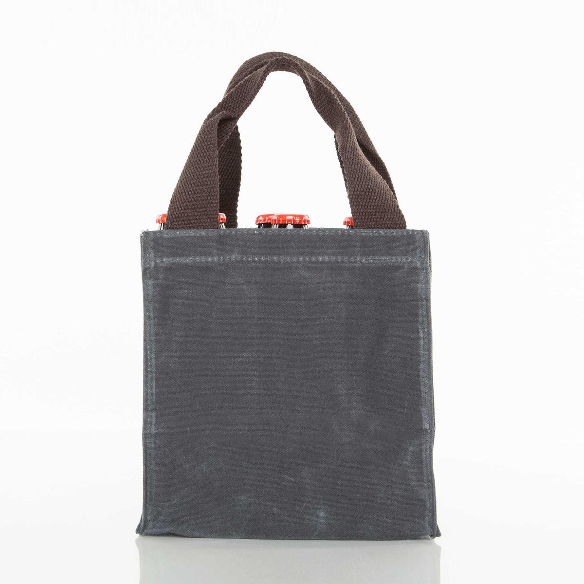 Personalized Waxed Beer Carrier for Picnic Days, Slate personalized front