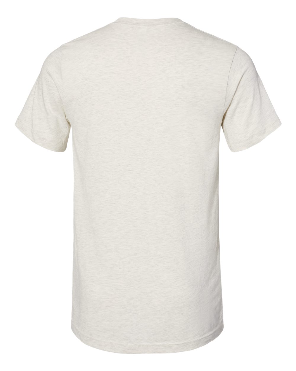 Bella + Canvas 3001 heather prism natural t-shirt, back view