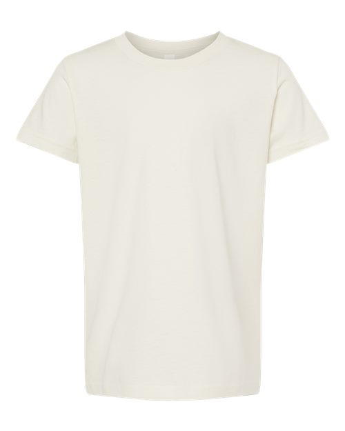 Bella + Canvas 3001 vintage white cotton t-shirt, front view