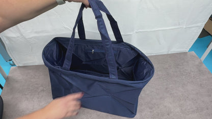 Video showing the Personalized Oversized Carryall Tote Bag