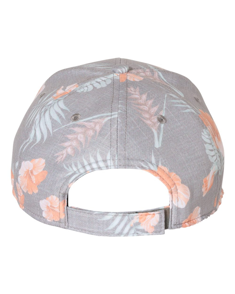 Sportsman - Tropical Print Cap in Grey-Orange