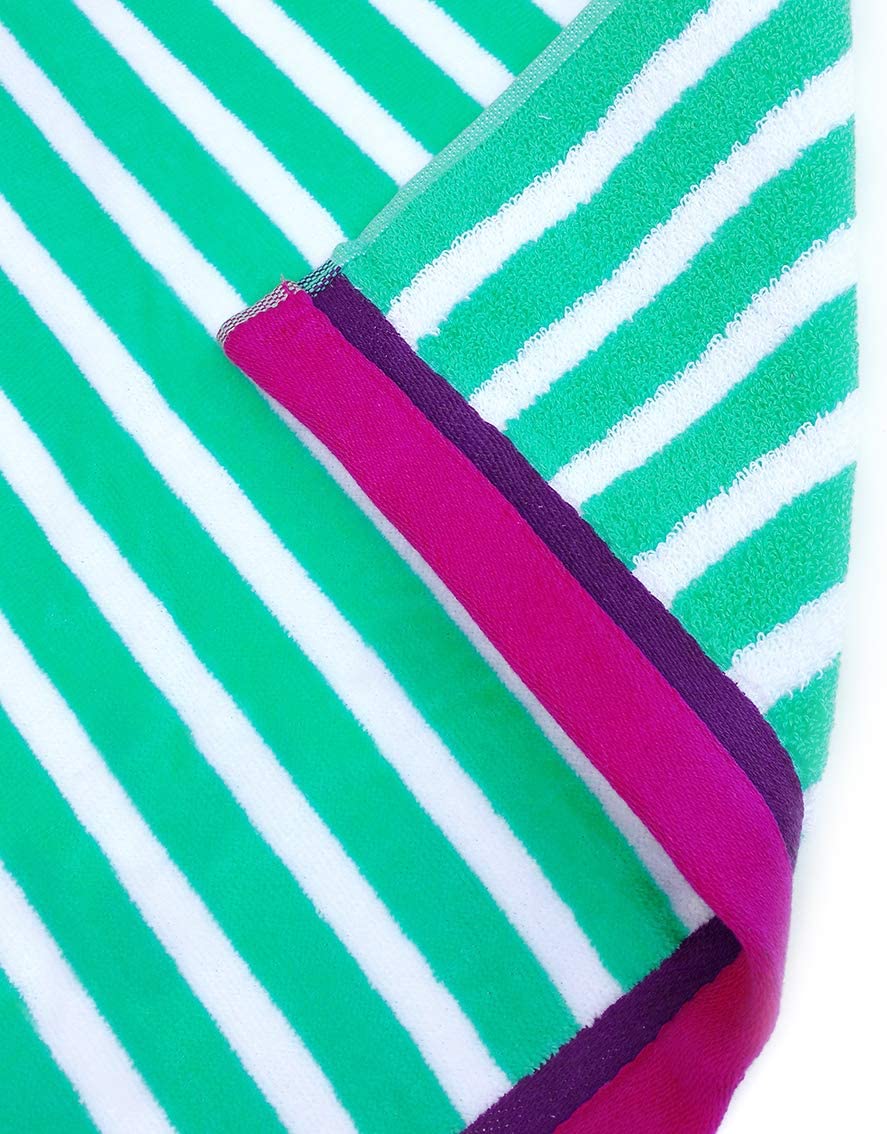 Colorful Striped 32 x 62 in. Beach Towels