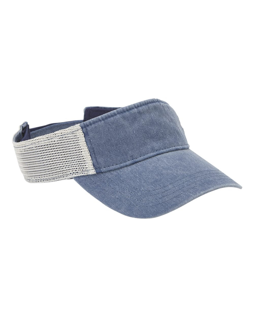 Sportsman Pigment-Dyed Trucker Visor in Royal-Stone