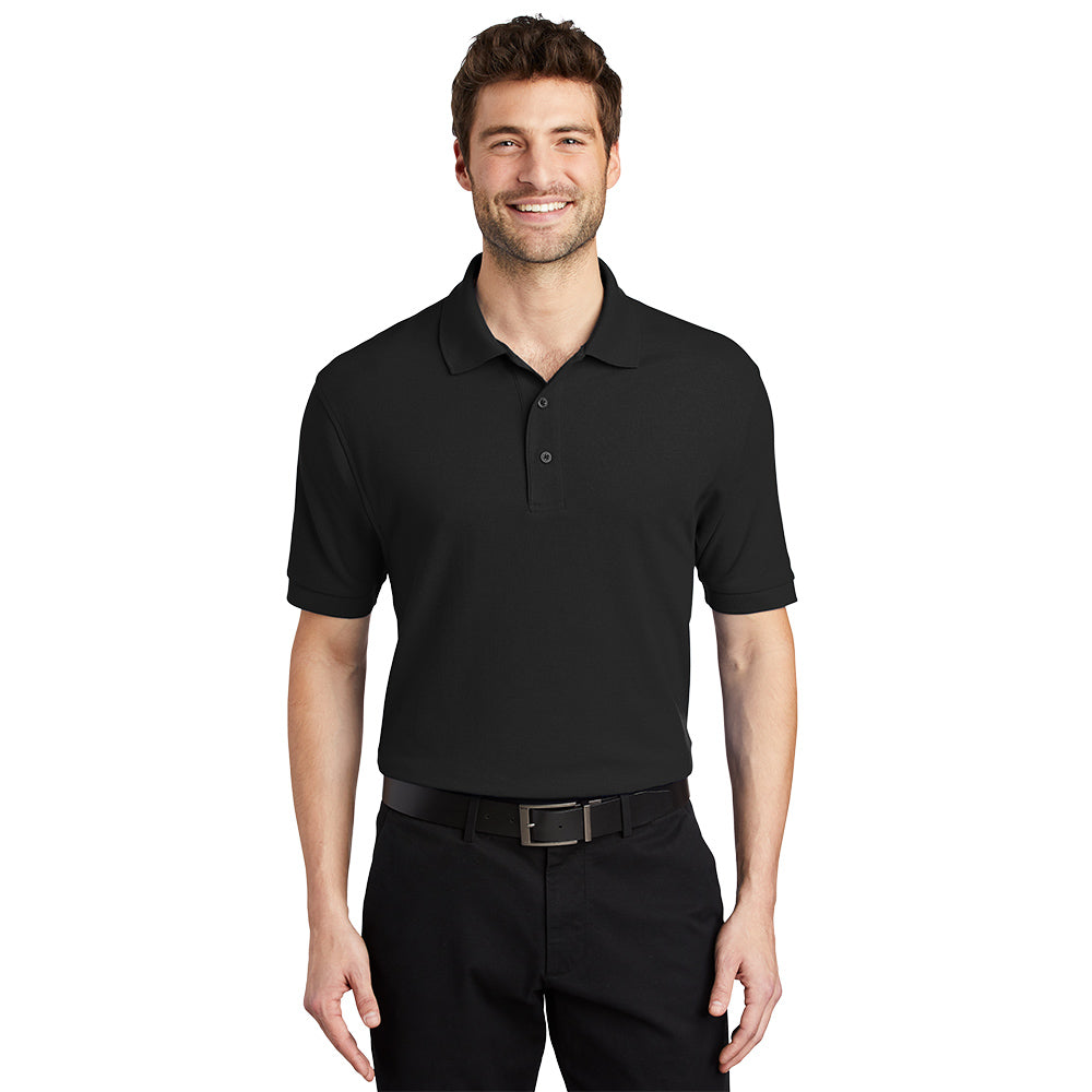 Port Authority Silk Touch Polo in Black