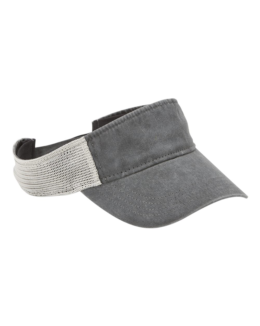 Sportsman Pigment-Dyed Trucker Visor in Black-Stone