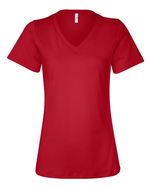 BELLA + CANVAS Women's Relaxed Jersey Short Sleeve T-Shirt in Red