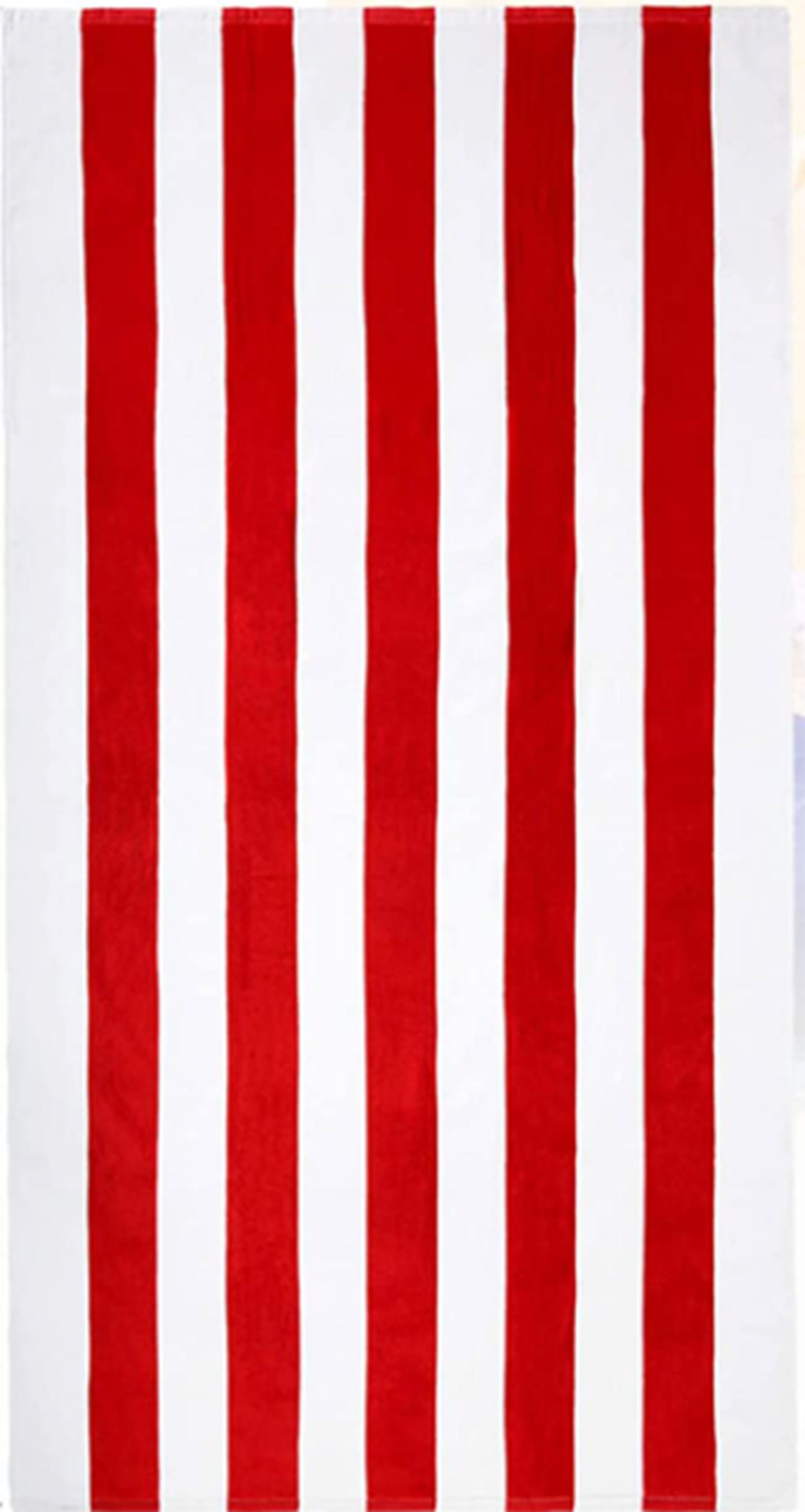 Oversized 35 x 70 Cotton Velour Cabana Striped Beach Towels