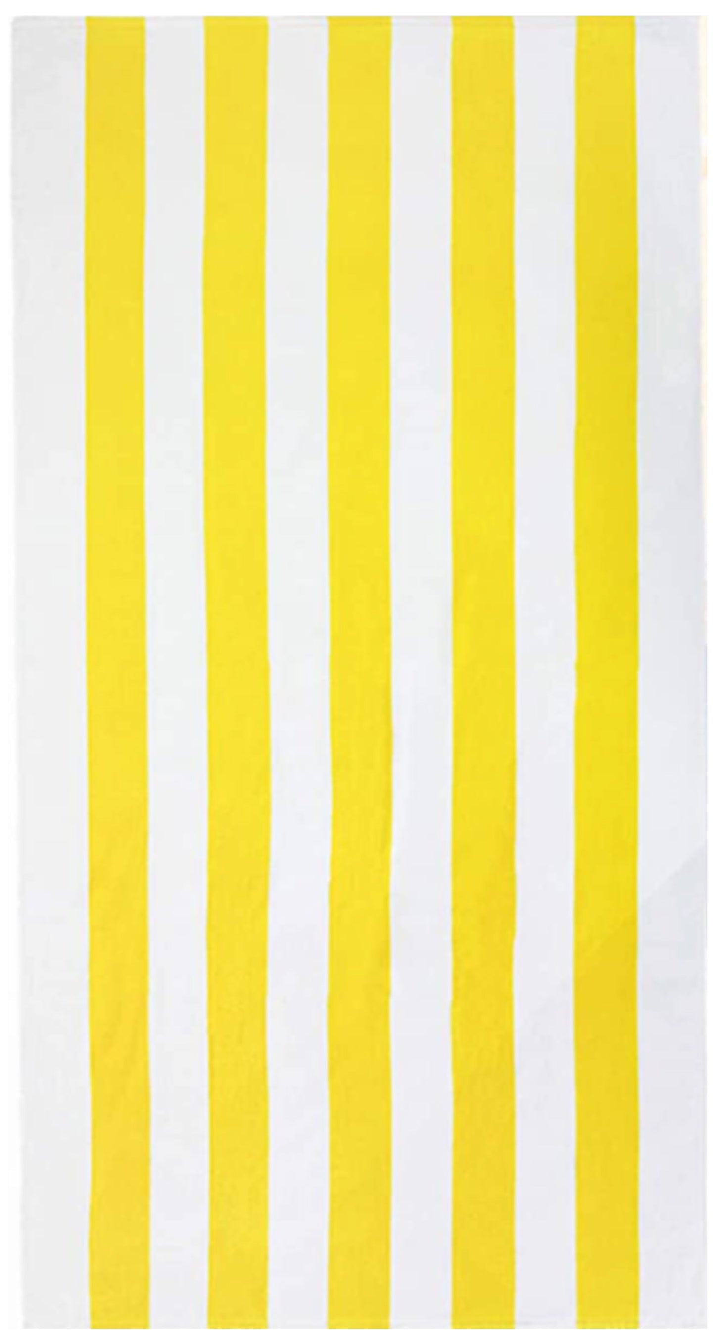 Oversized 35 x 70 Cotton Velour Cabana Striped Beach Towels