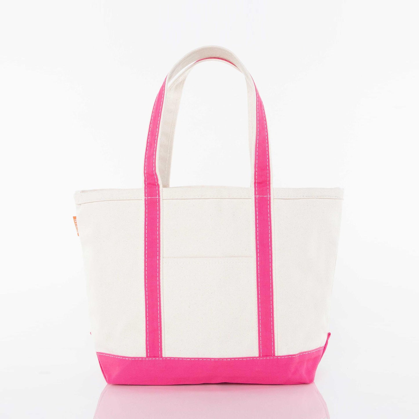 Medium Canvas Zippered Tote Bag, 12 Colors Available