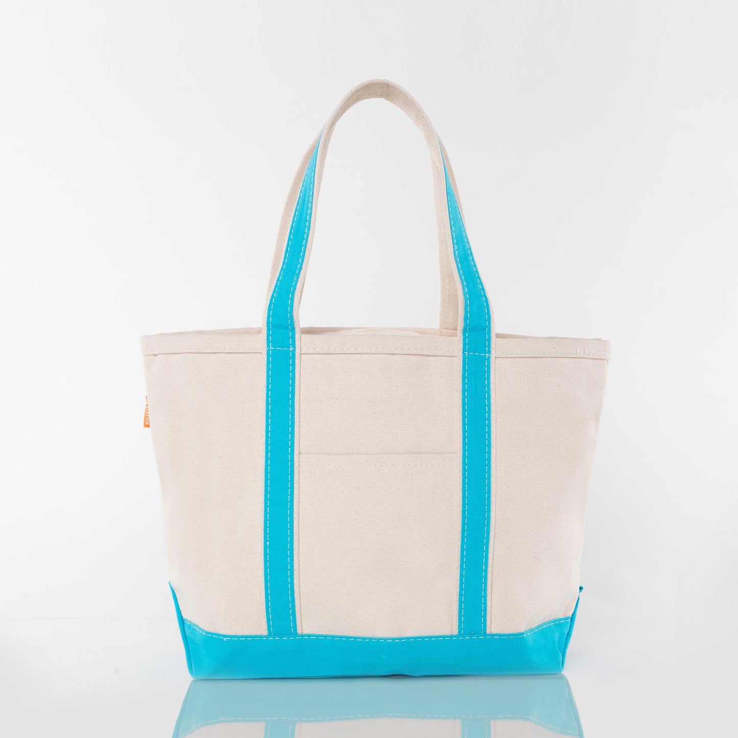 Medium Canvas Zippered Tote Bag, 12 Colors Available