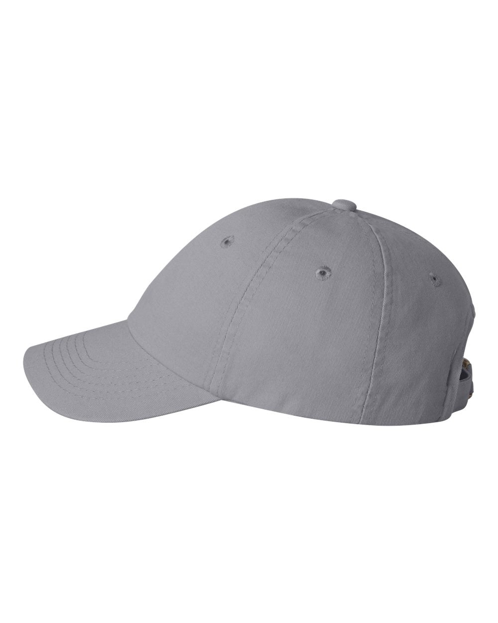 Valucap Small Fit Bio-Washed Dad Cap in Grey