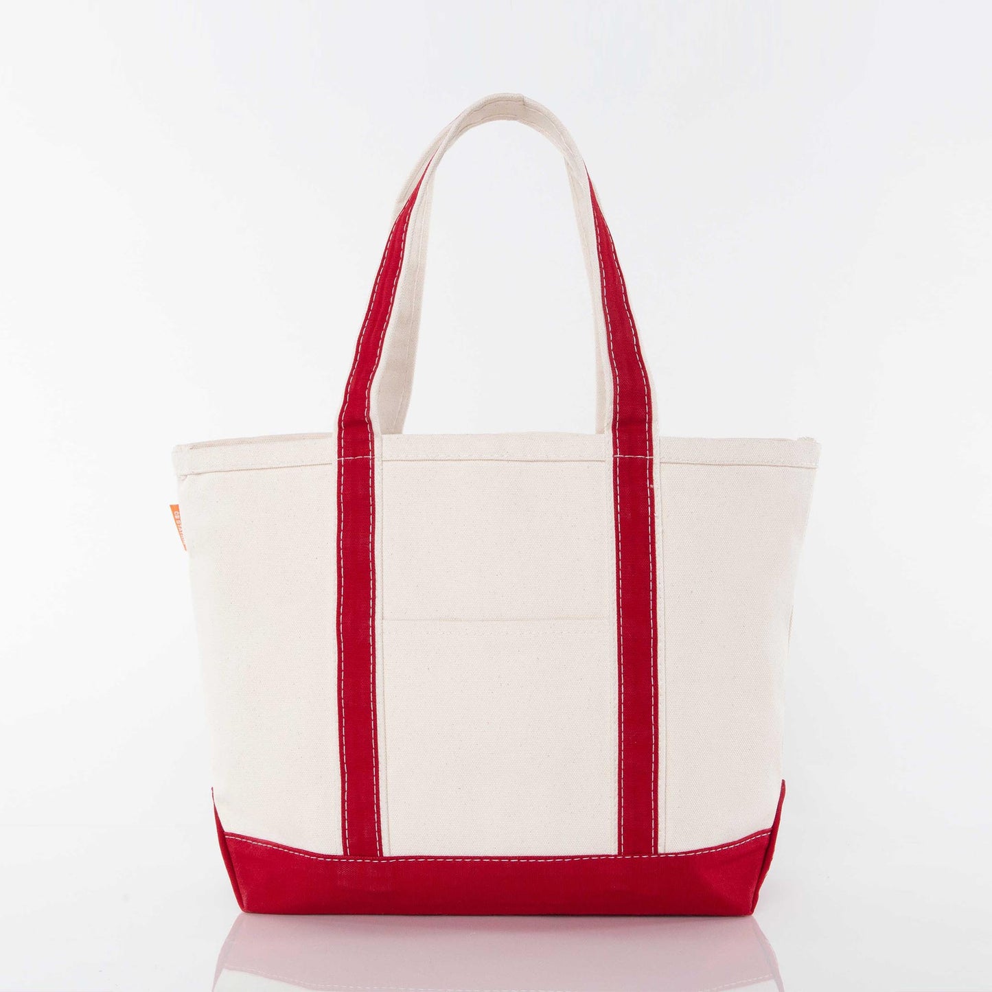 Medium Canvas Zippered Tote Bag, 12 Colors Available