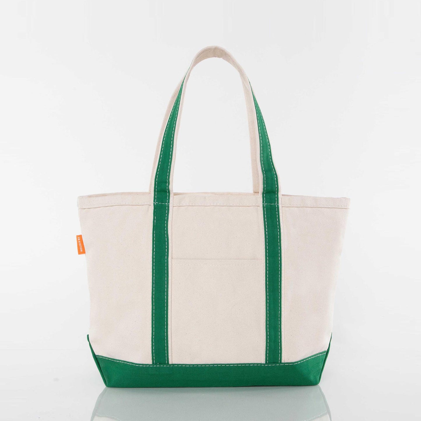 Medium Canvas Zippered Tote Bag, 12 Colors Available