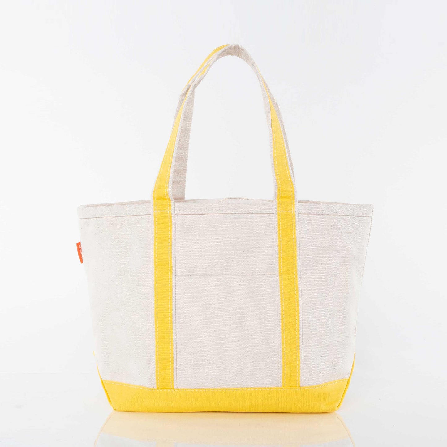 Medium Canvas Zippered Tote Bag, 12 Colors Available